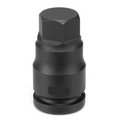 Grey Pneumatic 1-1/2" Drive x 55mm Hex Driver 6955M